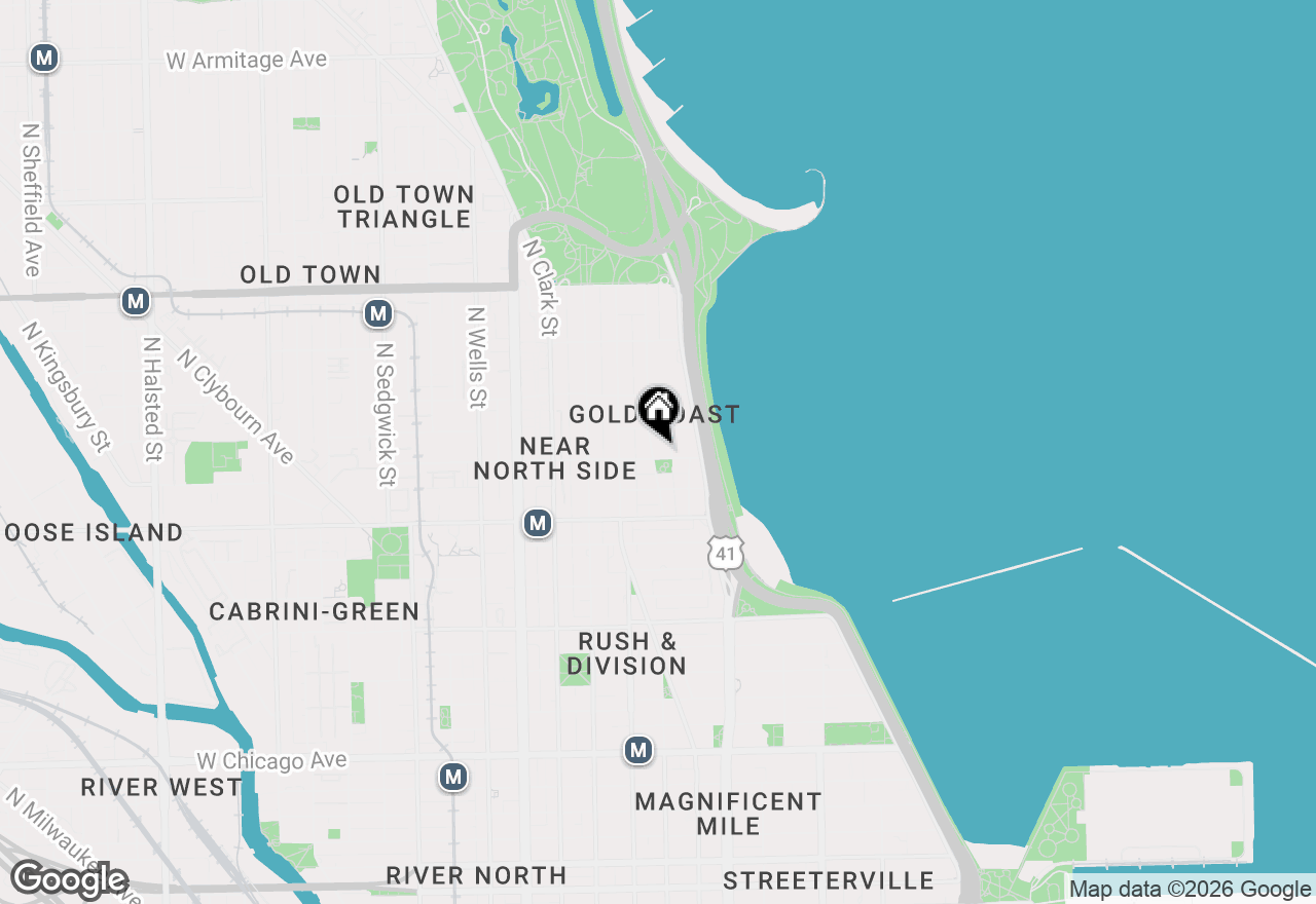 Map of 1301 N Astor Street #12-13, Chicago, IL 60610