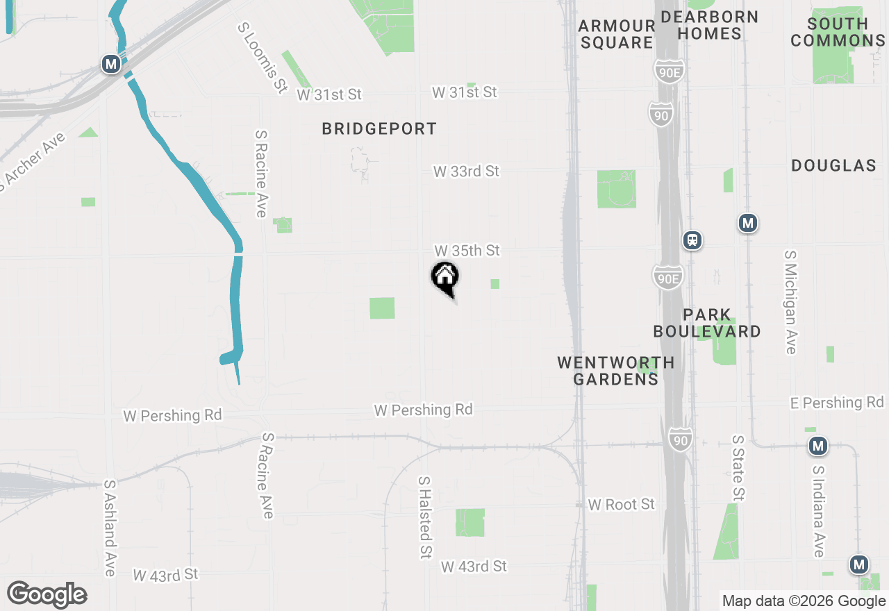 Map of 3623 S Emerald Avenue, Chicago, IL 60609