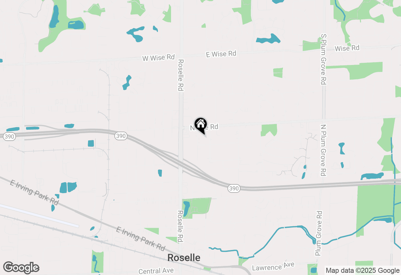 Map of 1623 Indian Hill Drive, Roselle, IL 60172