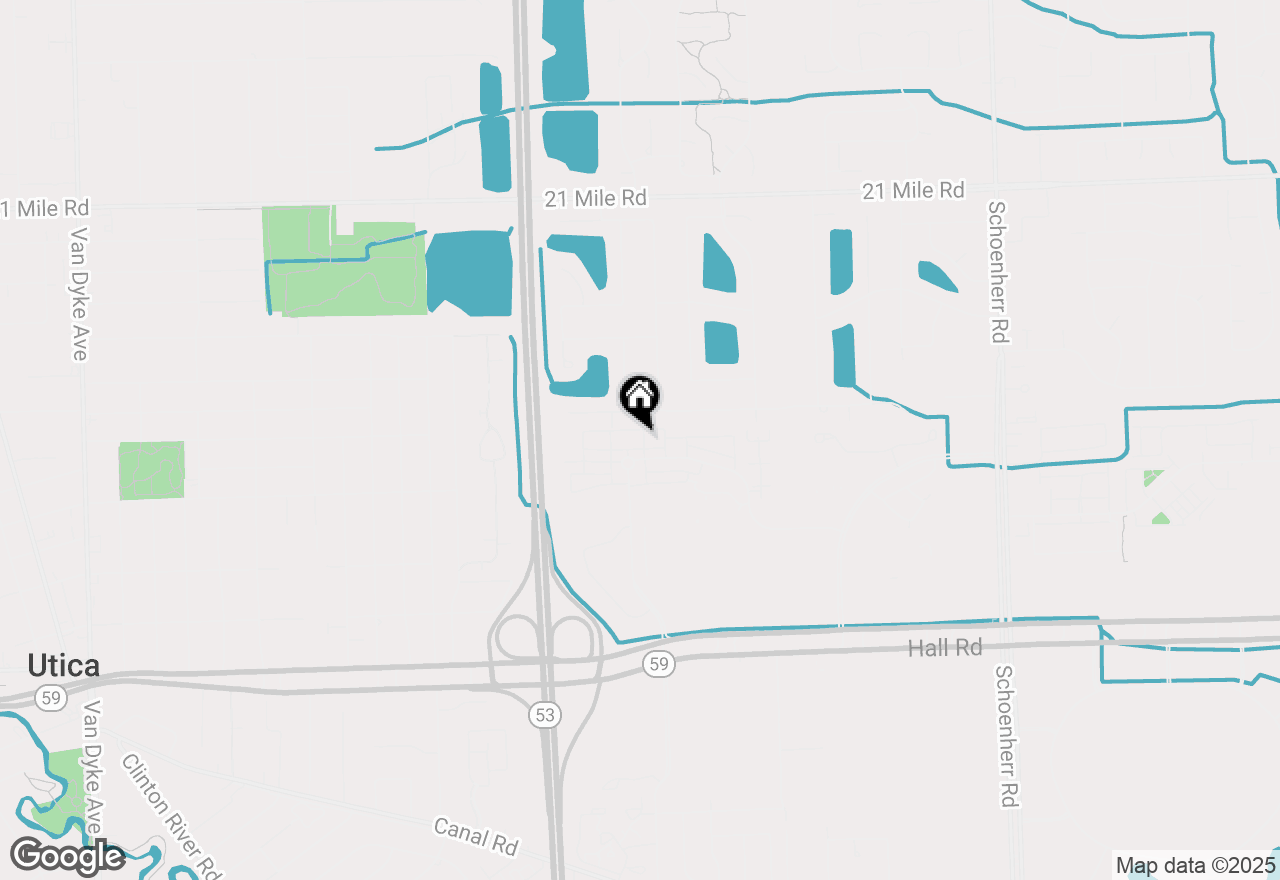 Map of 11714 Weingartz East, Utica, MI 48315