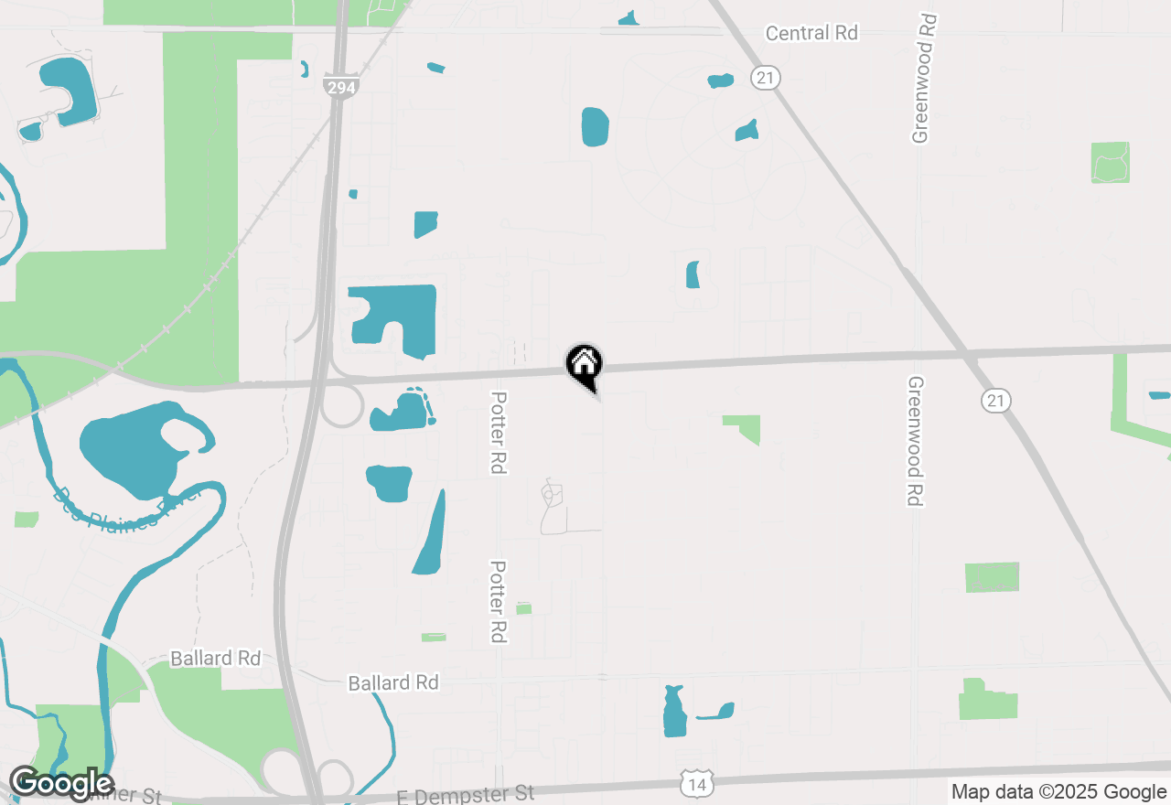 Map of 9250 Noel Avenue #205E, Des Plaines, IL 60016