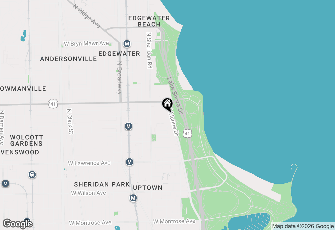 Map of 5056 N Marine Drive #A5, Chicago, IL 60640