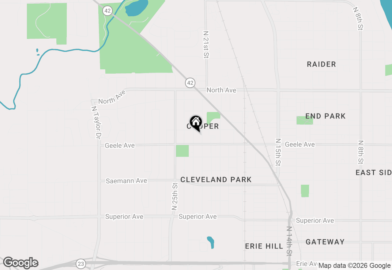 Map of 2231 N 23rd St, Sheboygan, WI 53083