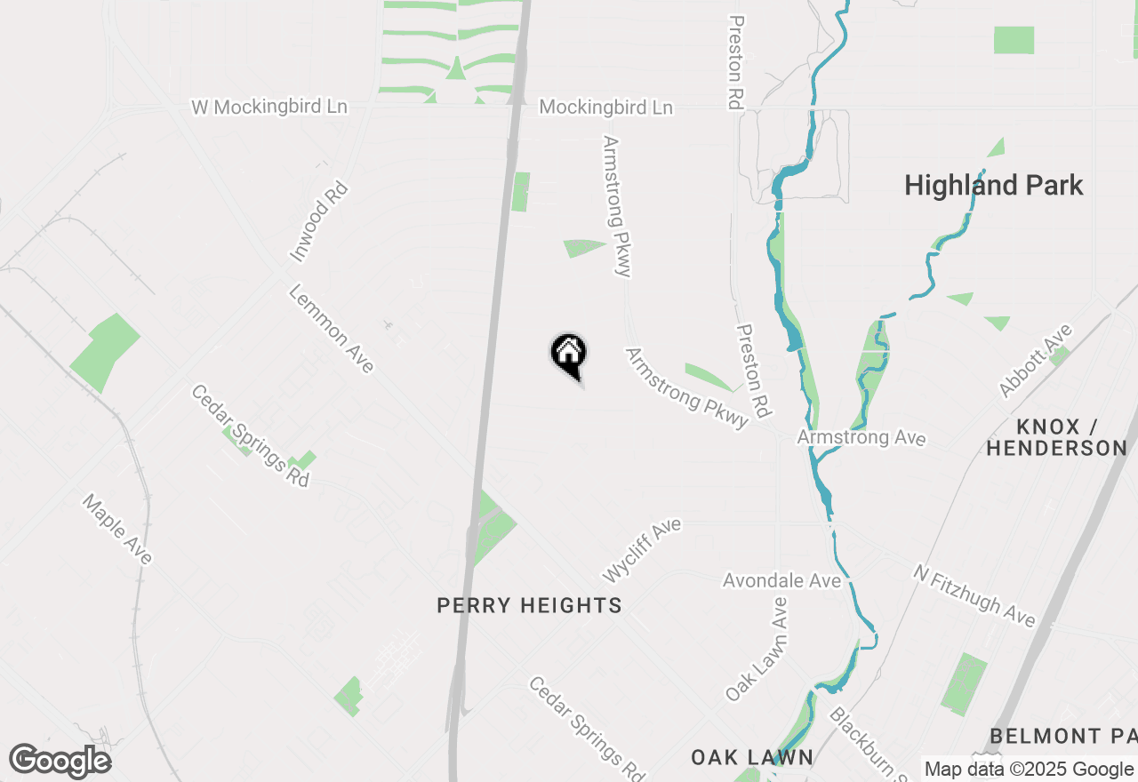 Map of 4506 Rheims Place, Highland Park, TX 75205