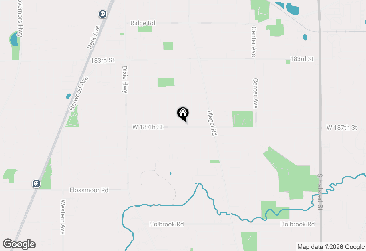Map of 1644 187th Street, Homewood, IL 60430