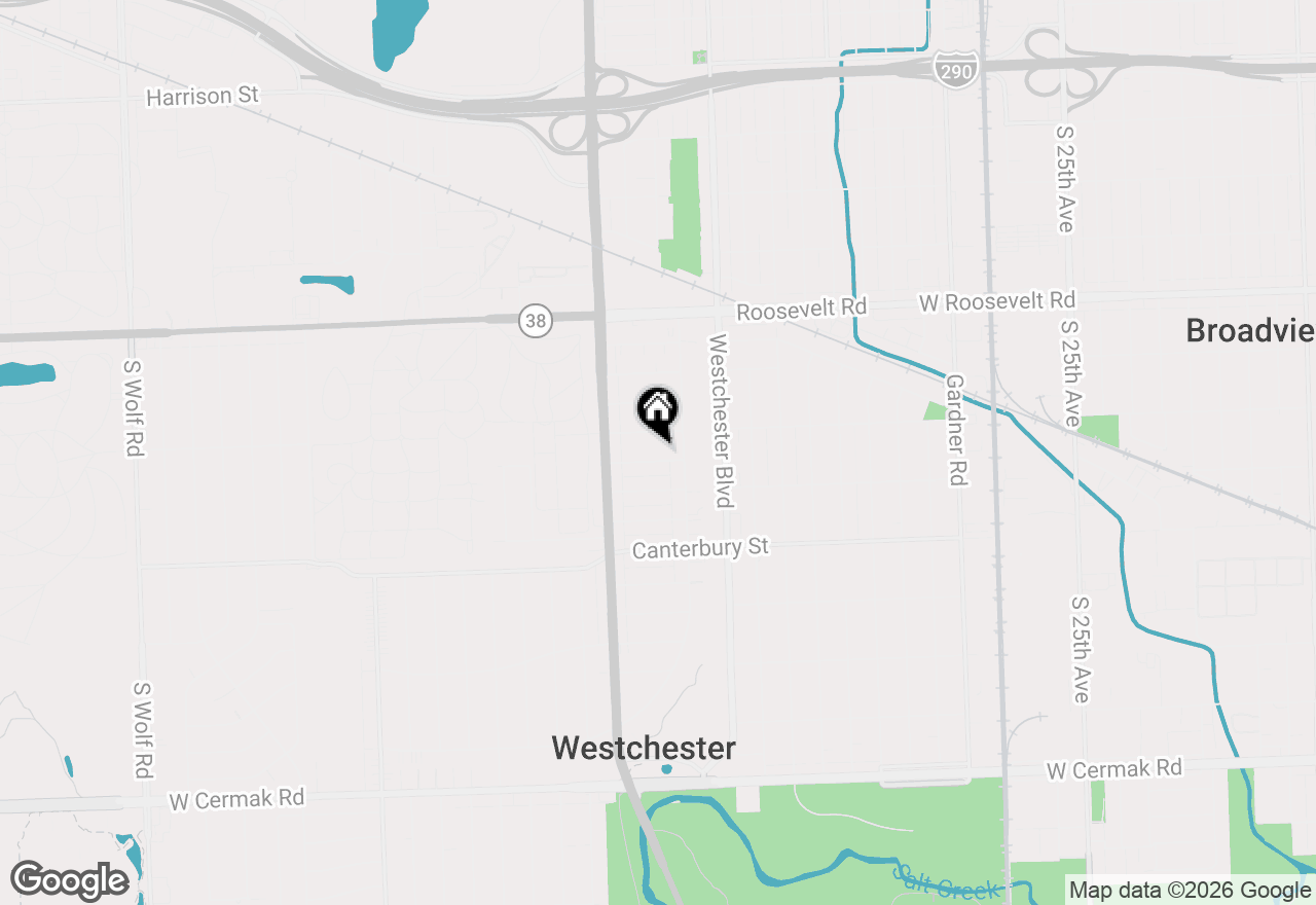 Map of 10300 Milford, Westchester, IL 60154