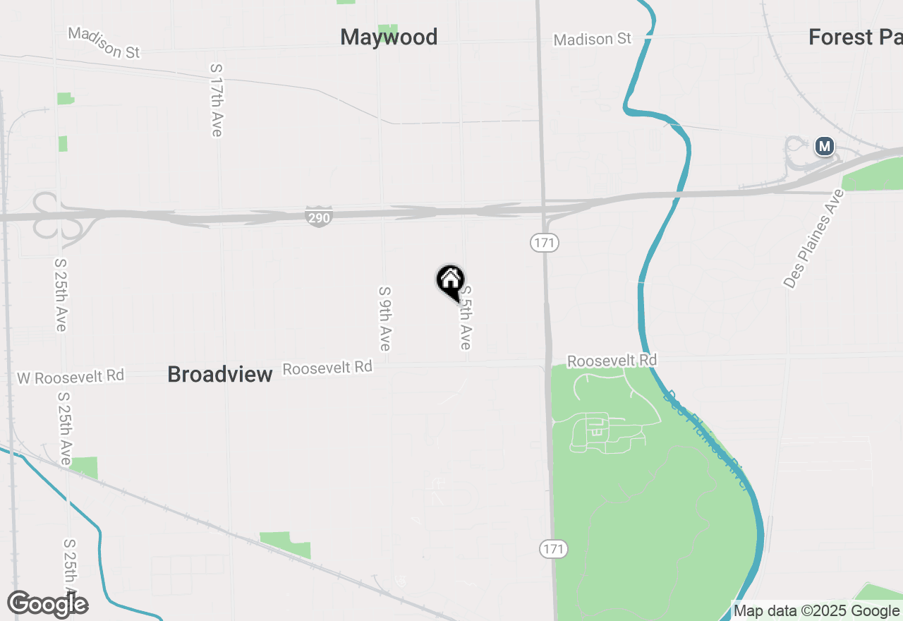 Map of 2027 S 6th Avenue, Maywood, IL 60153