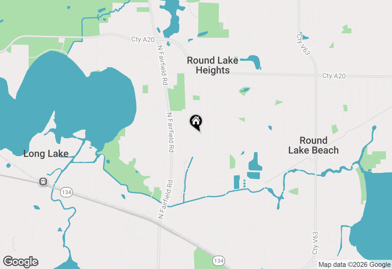 Map of 1313 Cherokee Drive, Round Lake Beach, IL 60073