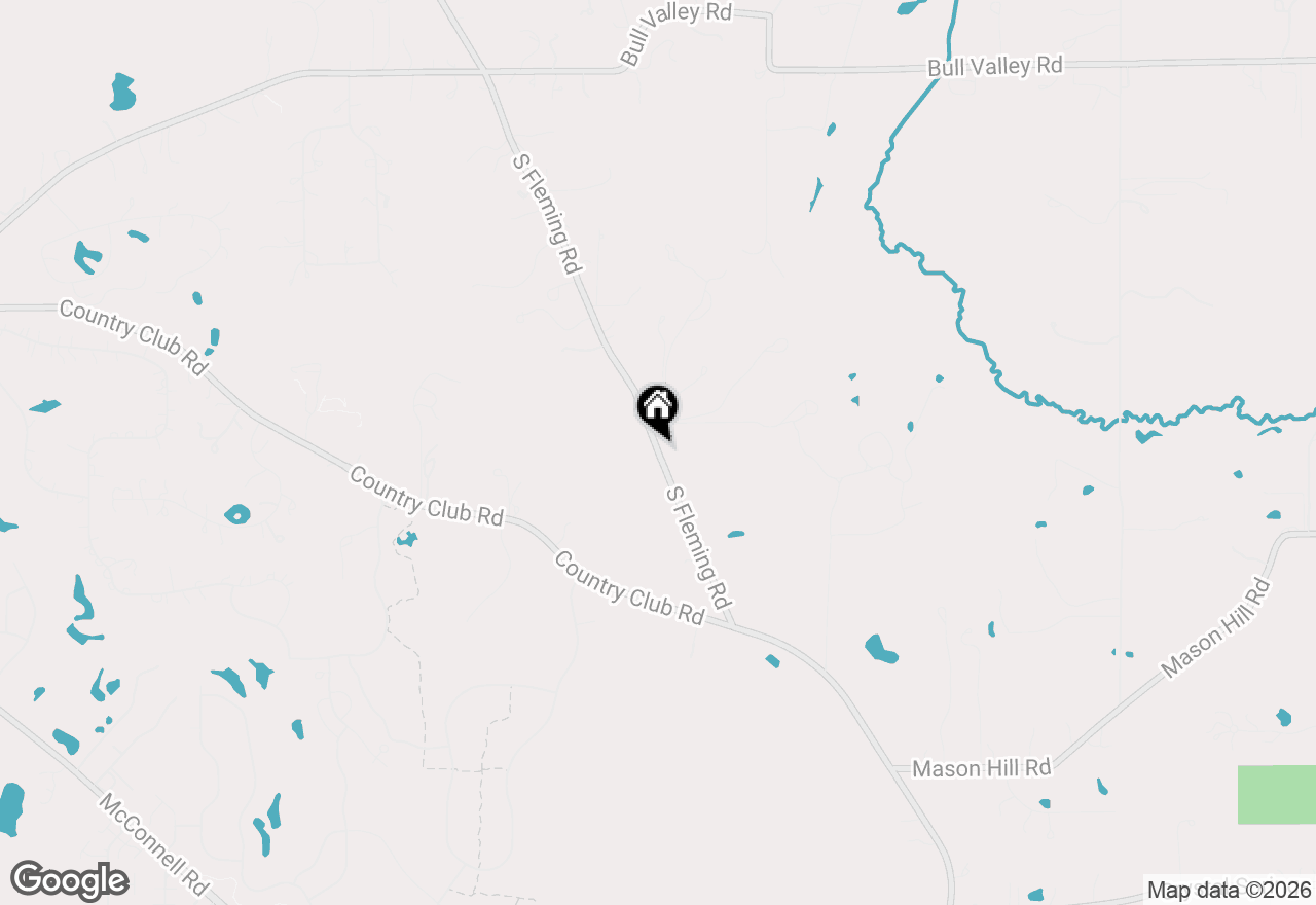 Map of 1310 S Flemming Road, Bull Valley, IL 60098