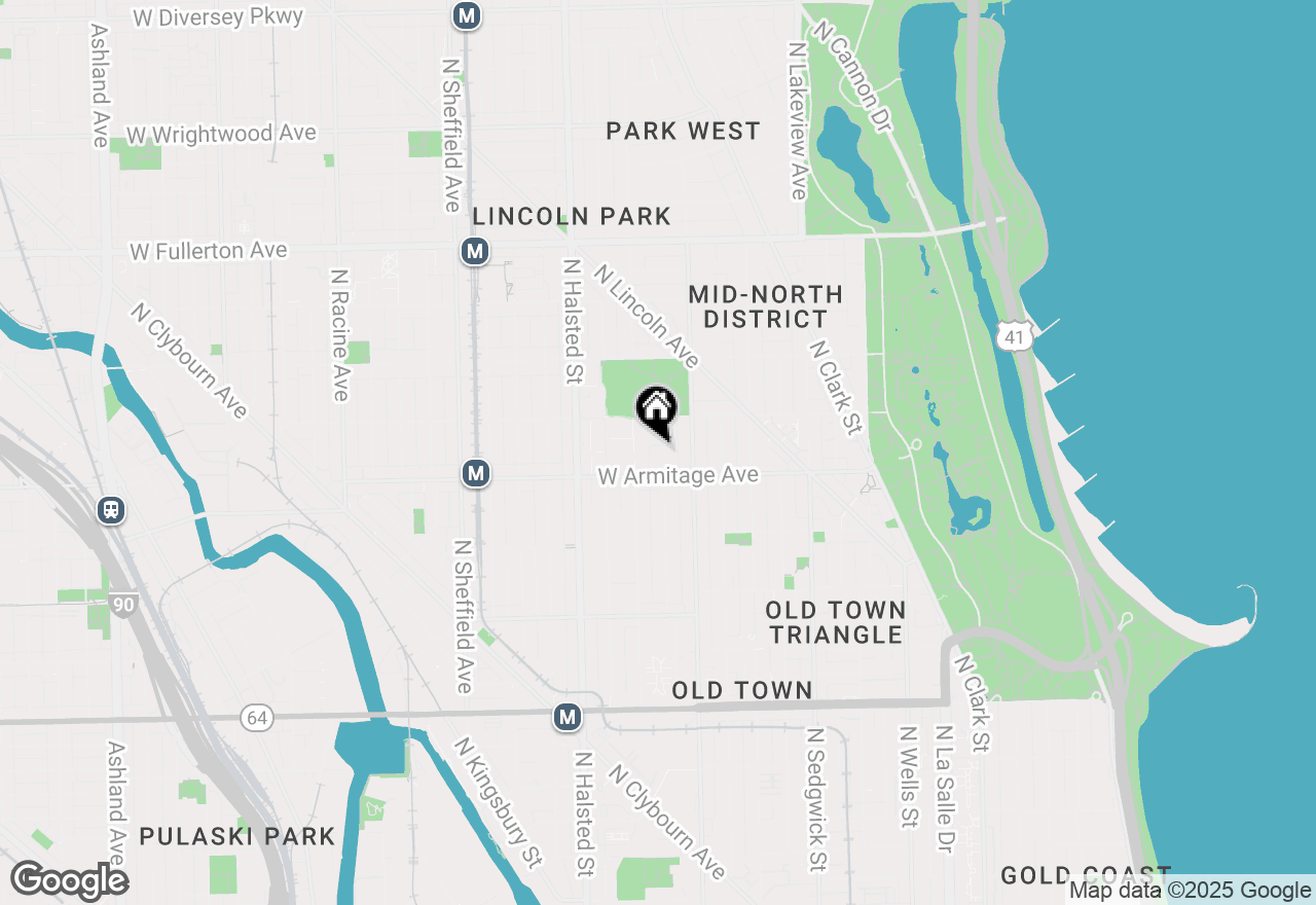 Map of 2020 N Howe Street #3S, Chicago, IL 60614