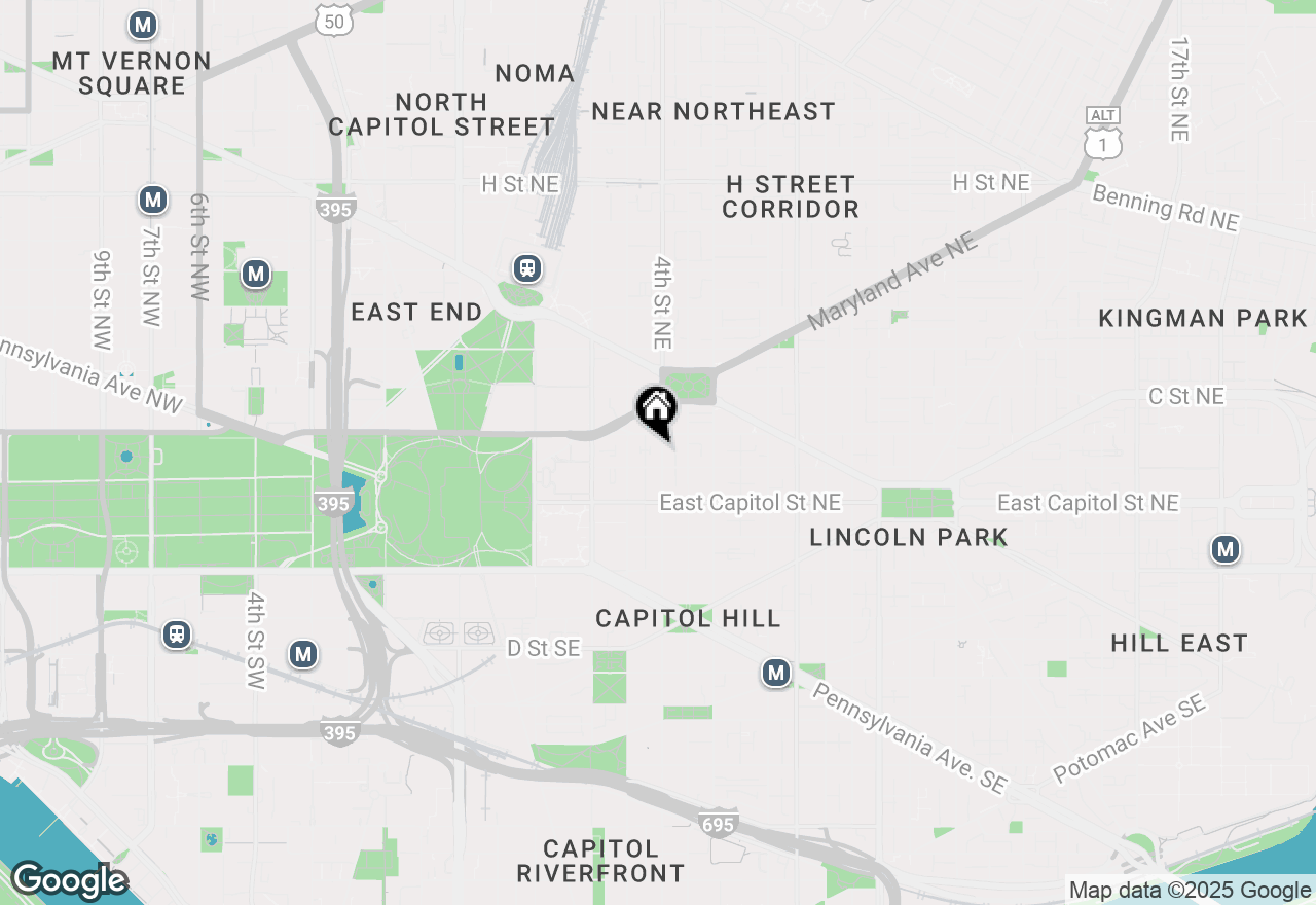 Map of 114 4th Street Ne, Washington, DC 20002