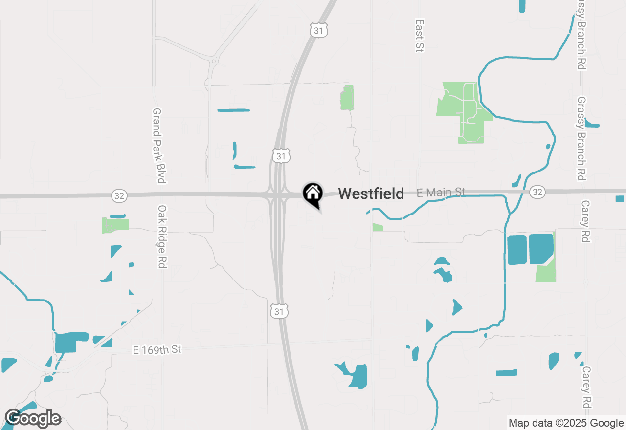 Map of 205 Poplar Street, Westfield, IN 46074