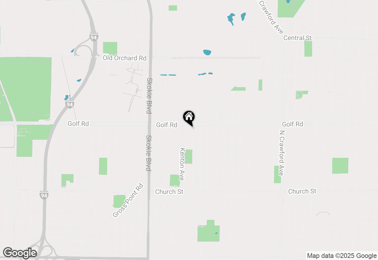 Map of 9560 Gross Point Road #504B, Skokie, IL 60076