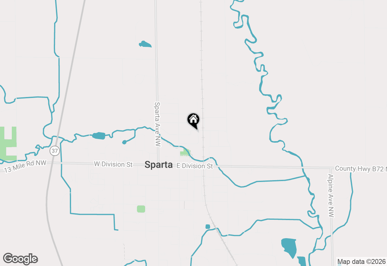 Map of 210 Grove Street, Sparta, MI 49345
