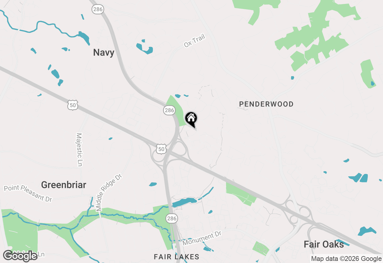 Map of 3853 Alder Woods Court, Fairfax, VA 22033
