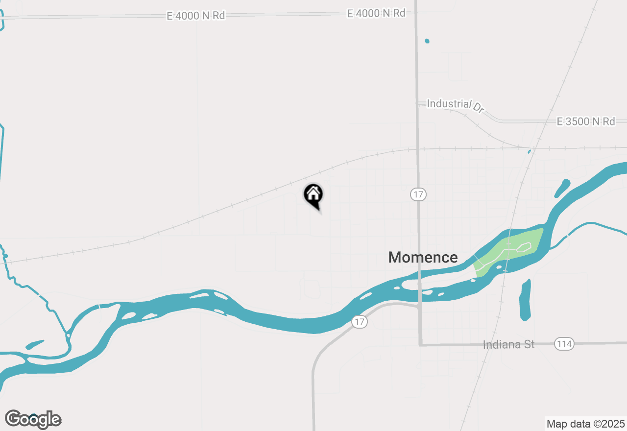 Map of 214 Hickory Lane, Momence, IL 60954