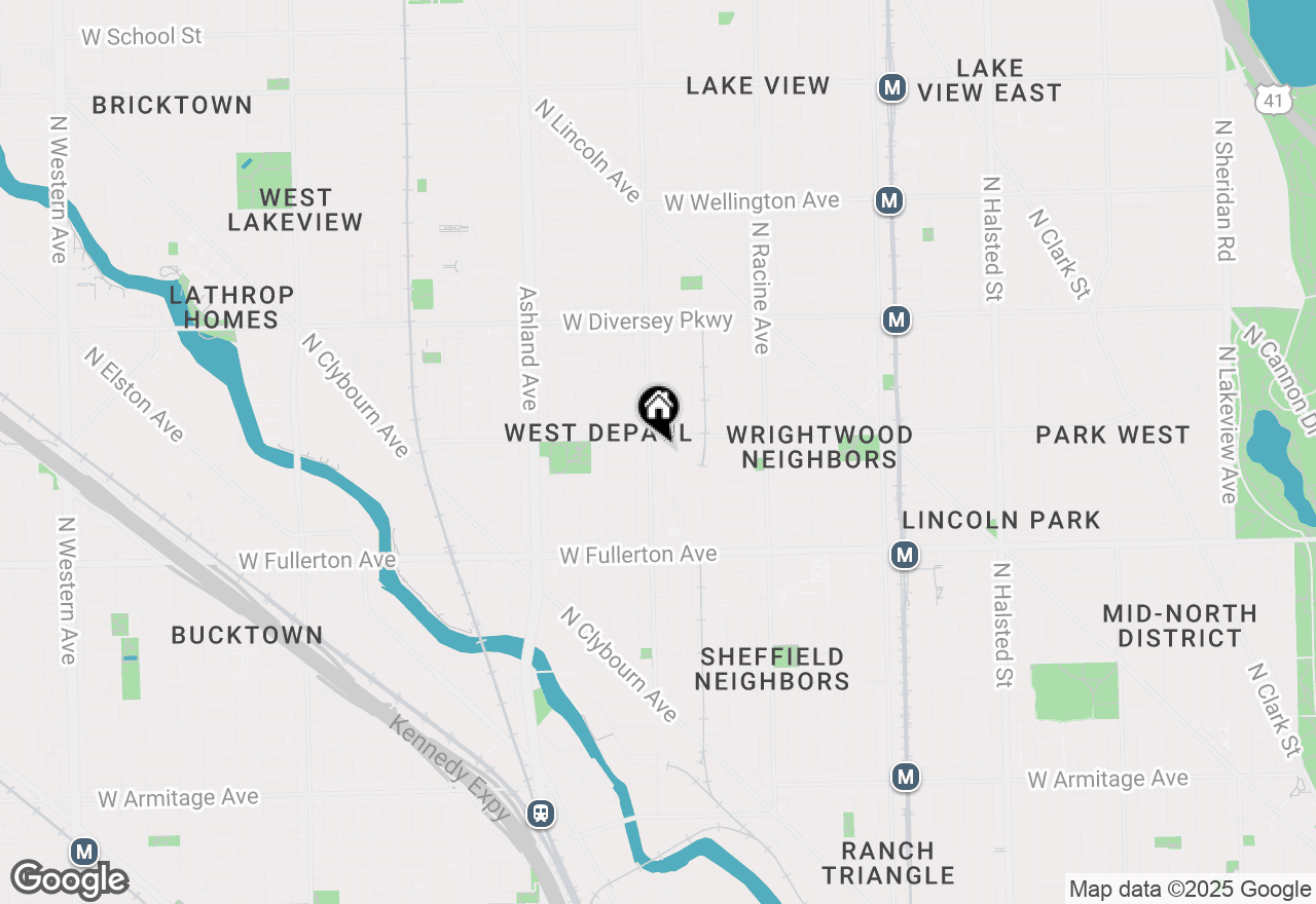 Map of 2545 N Southport Avenue #1, Chicago, IL 60614