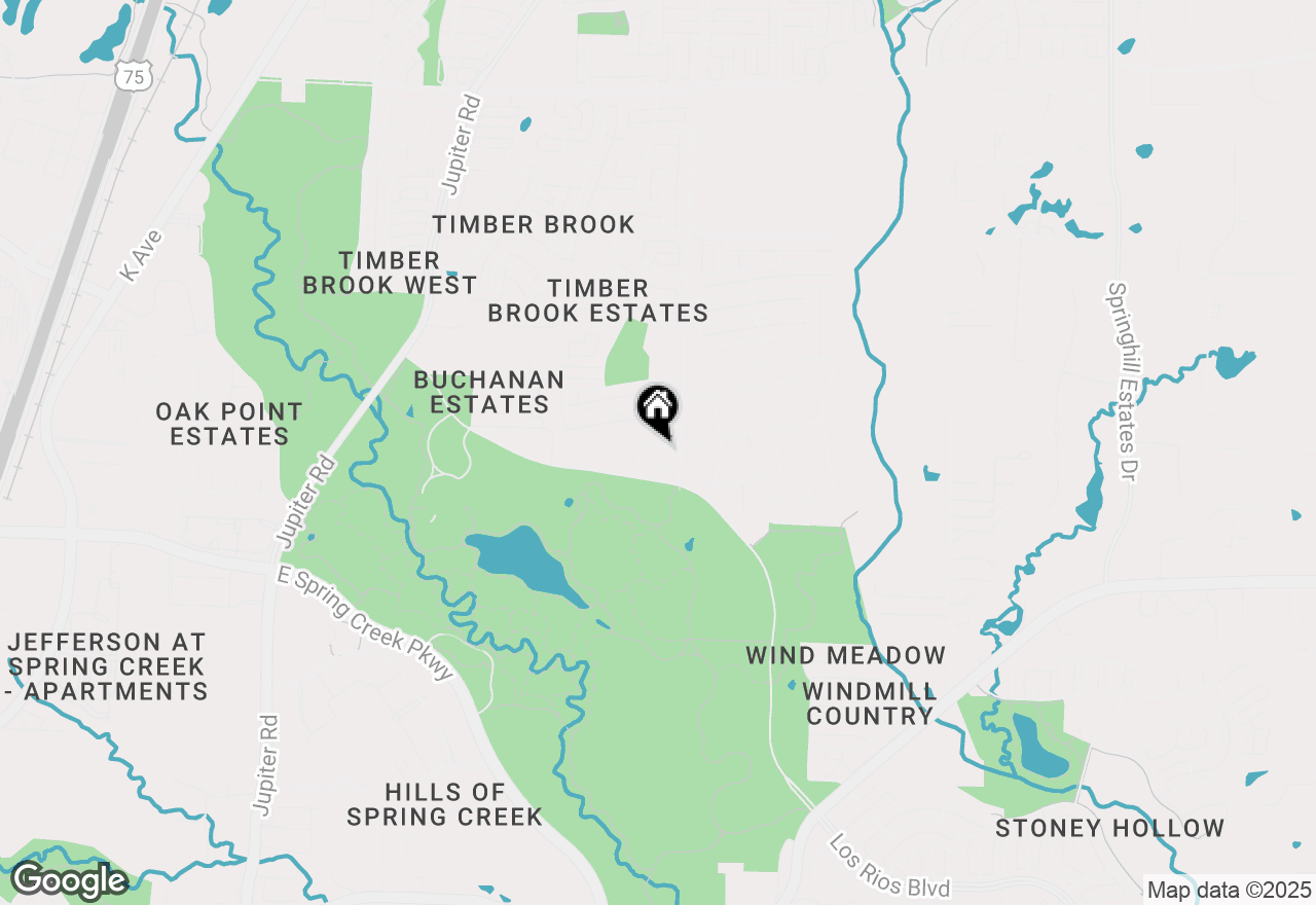 Map of 3408 Hidden Valley Drive, Plano, TX 75074