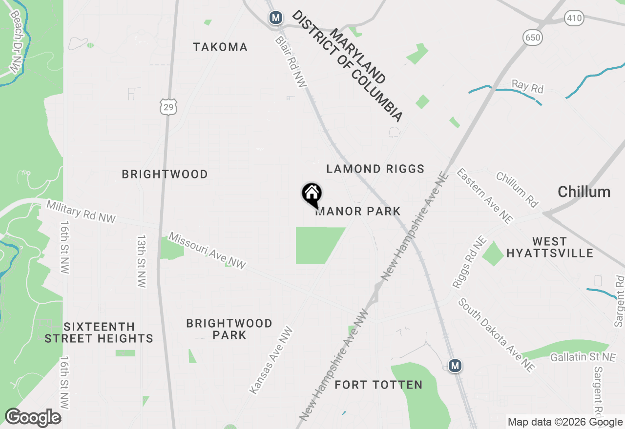 Map of 5921 2nd Place Nw, Washington, DC 20011