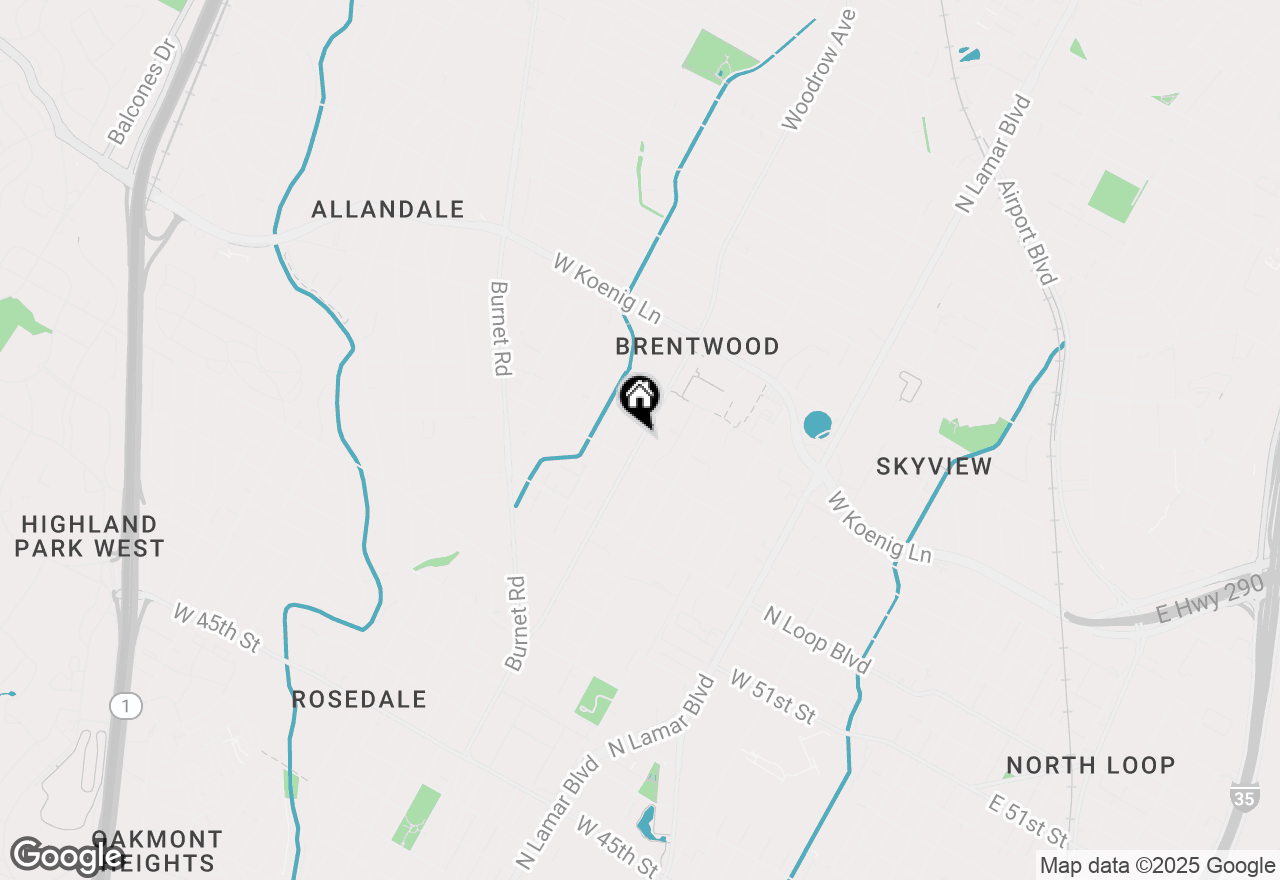 Map of 5510 Woodrow Ave #1, Austin, TX 78756