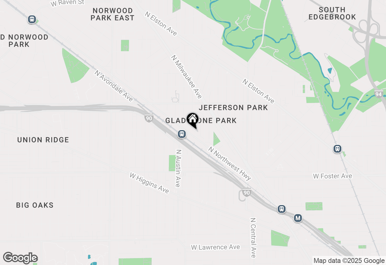 Map of 5445 N Northwest Highway #3N, Chicago, IL 60630