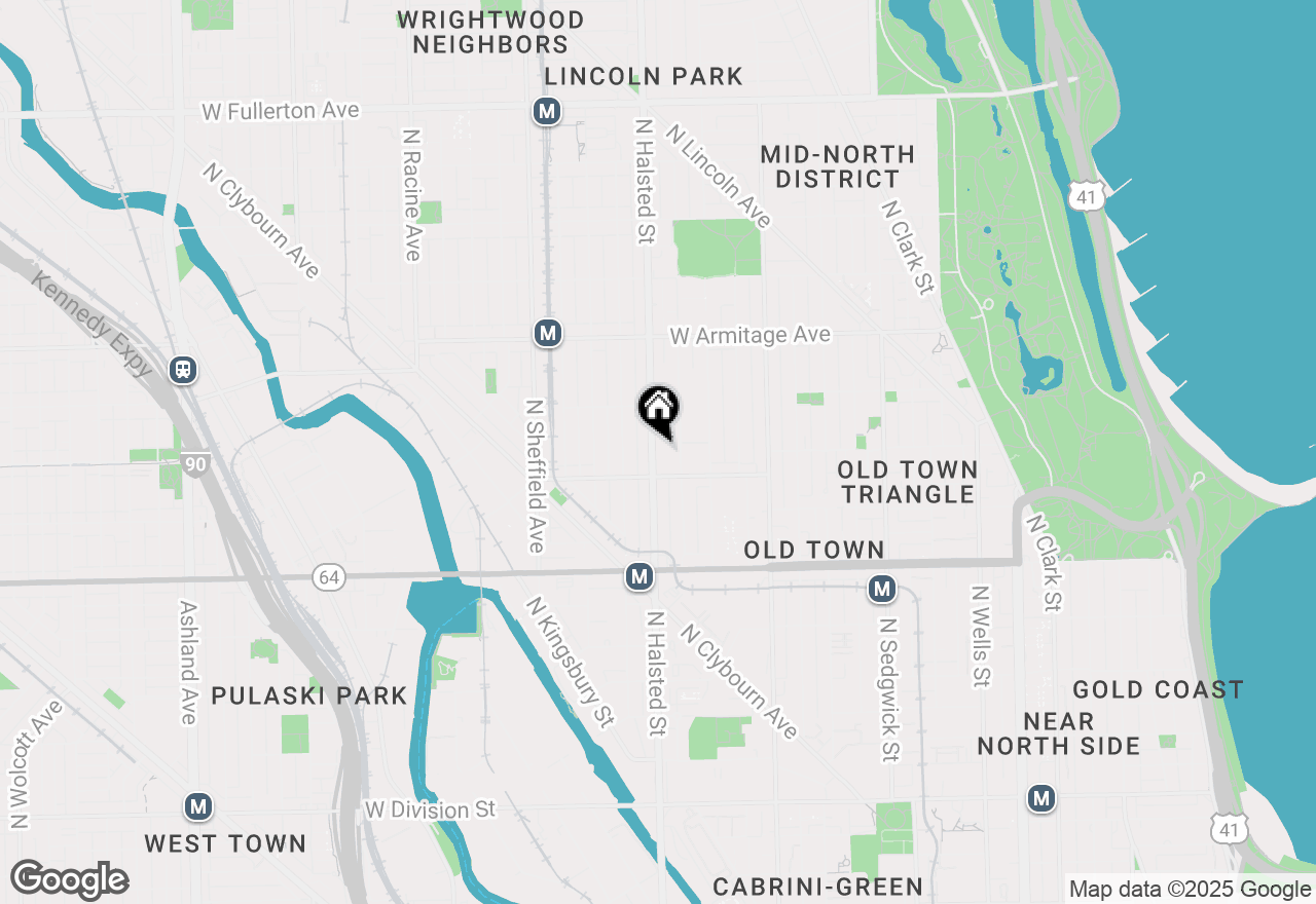 Map of 1825 N Halsted Street #1, Chicago, IL 60614