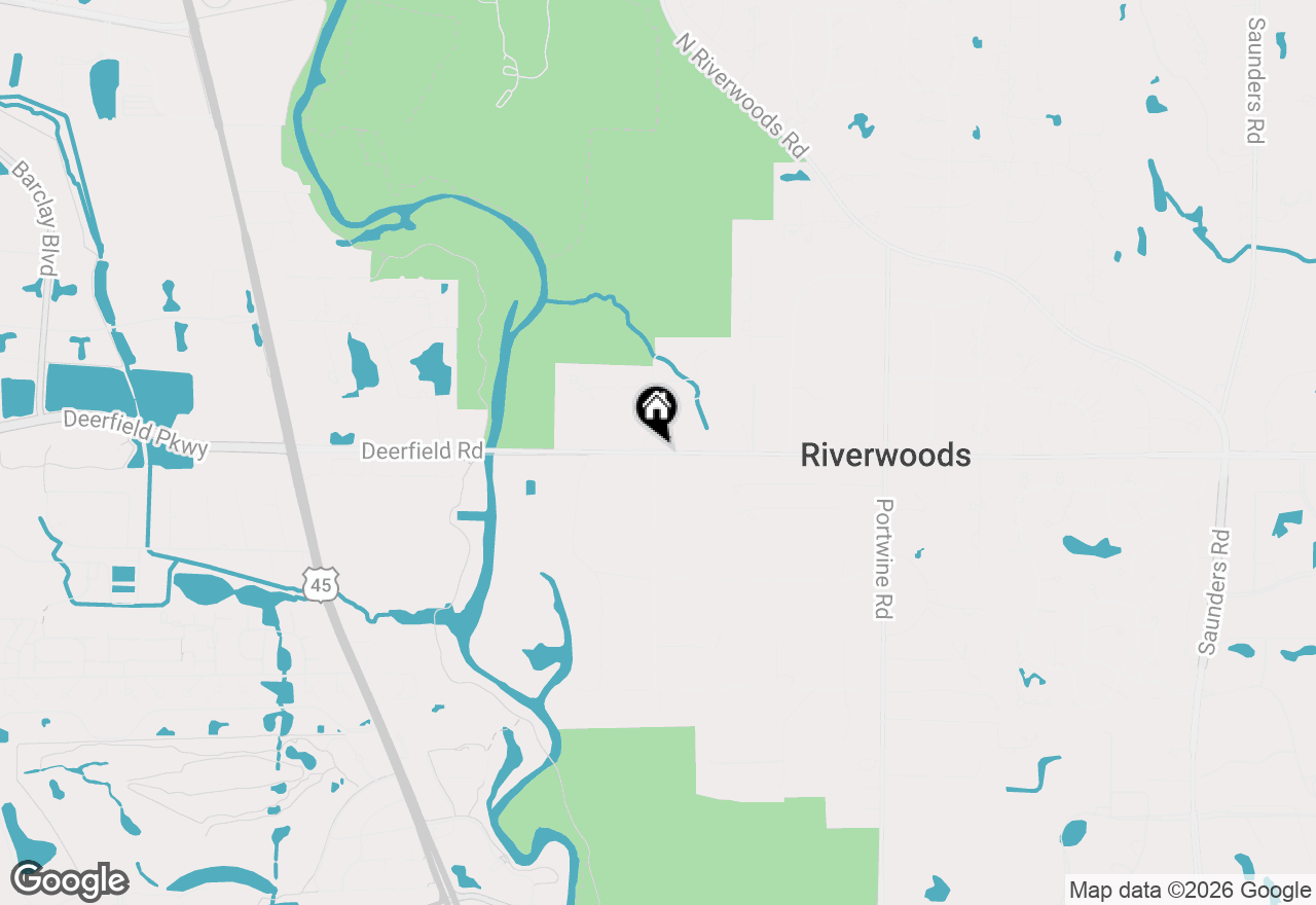 Map of 3195 Deerfield Road, Riverwoods, IL 60015