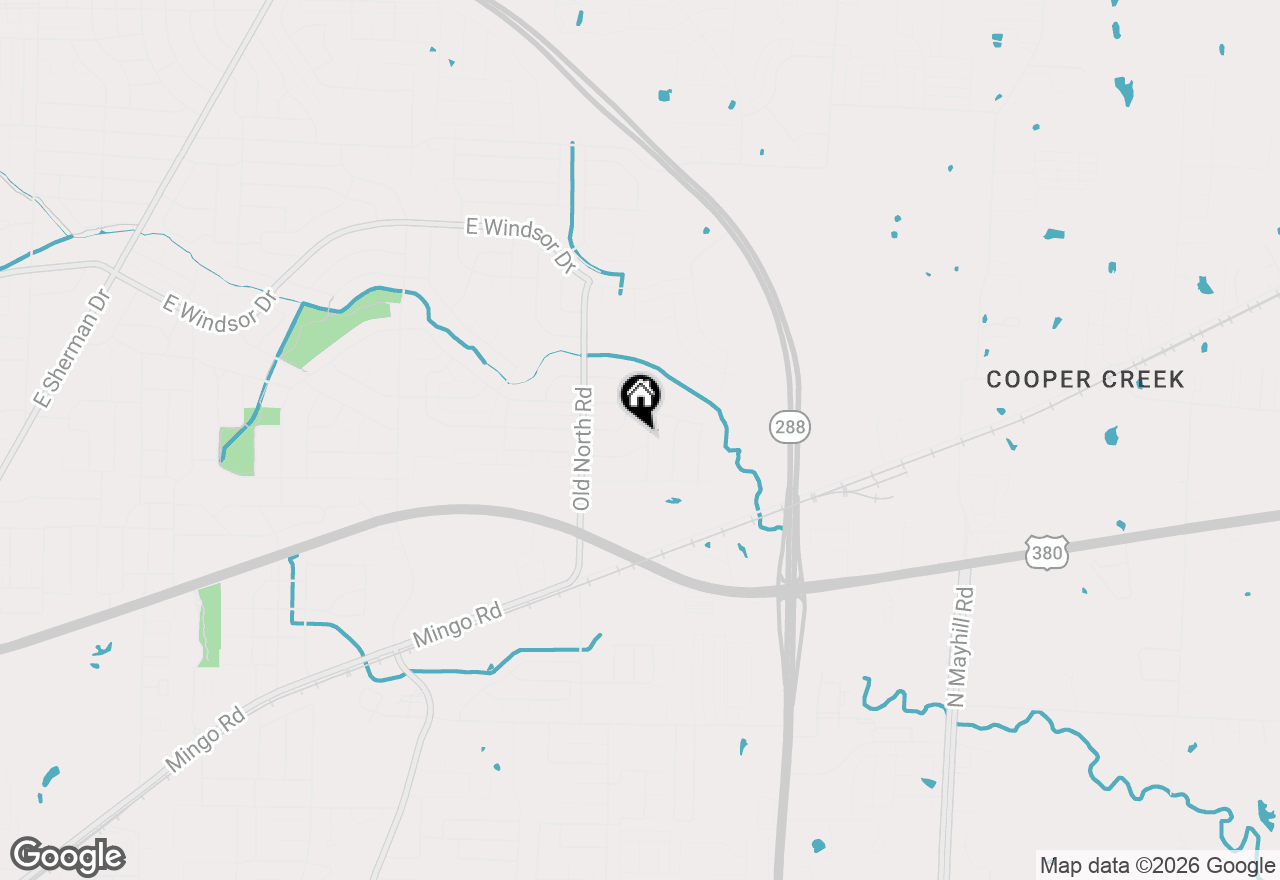 Map of 2525 Freedom Lane, Denton, TX 76209