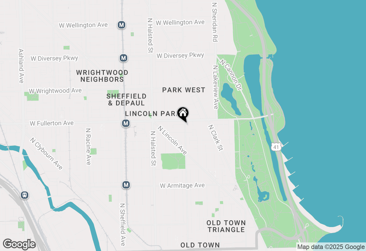 Map of 2342 N Geneva Terrace #1, Chicago, IL 60614