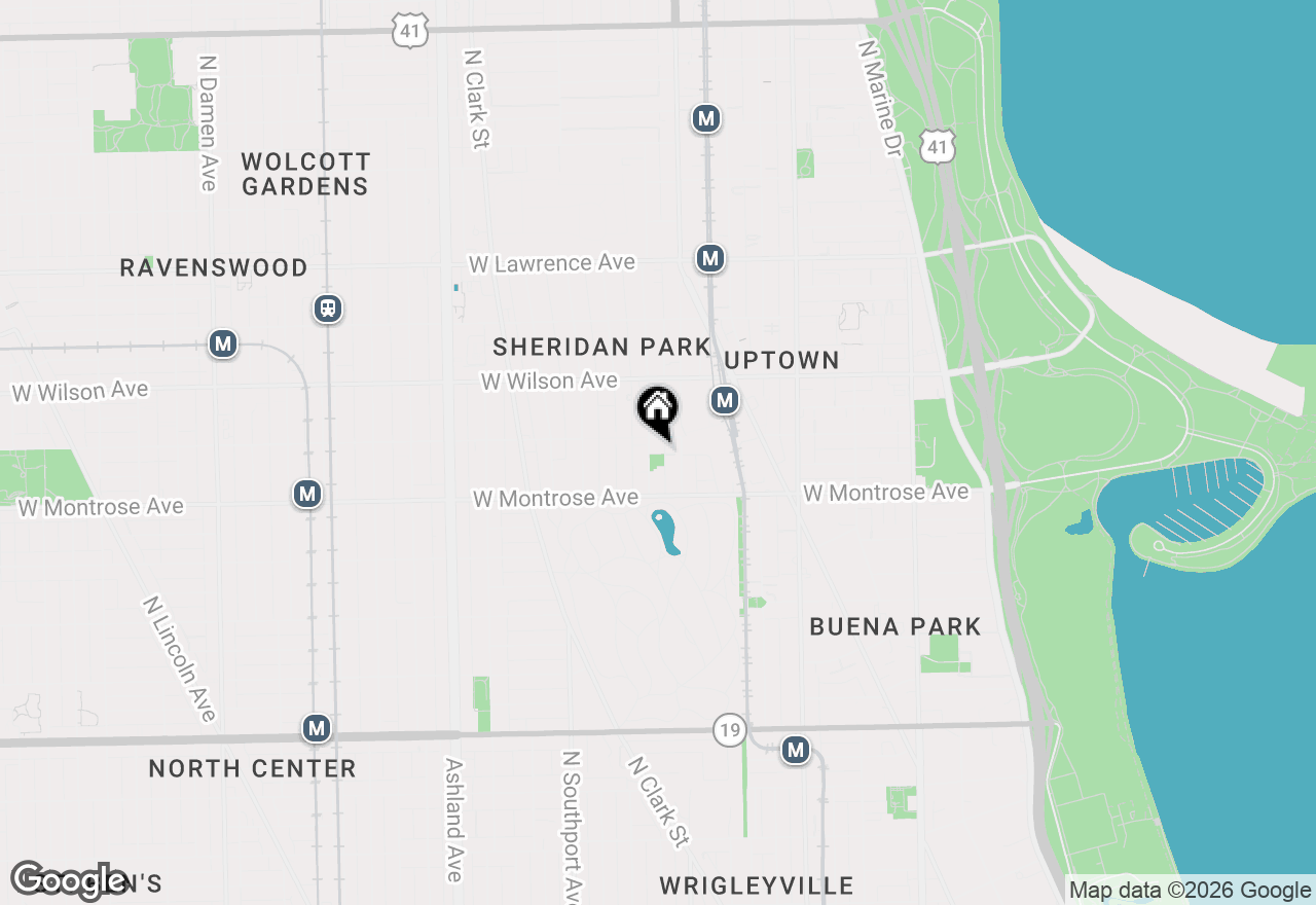 Map of 4447 N Magnolia Avenue #2, Chicago, IL 60640