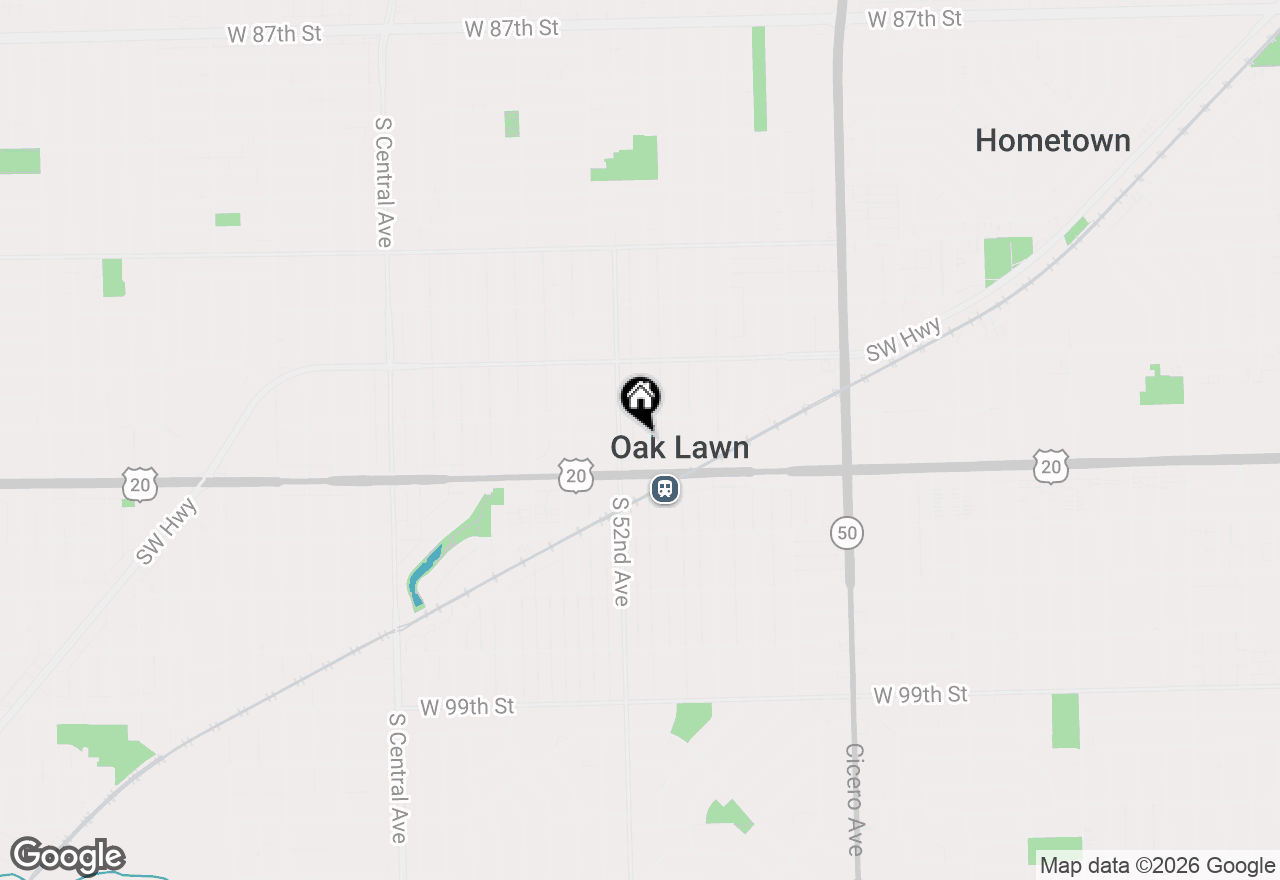 Map of 9418 Tulley Avenue, Oak Lawn, IL 60453