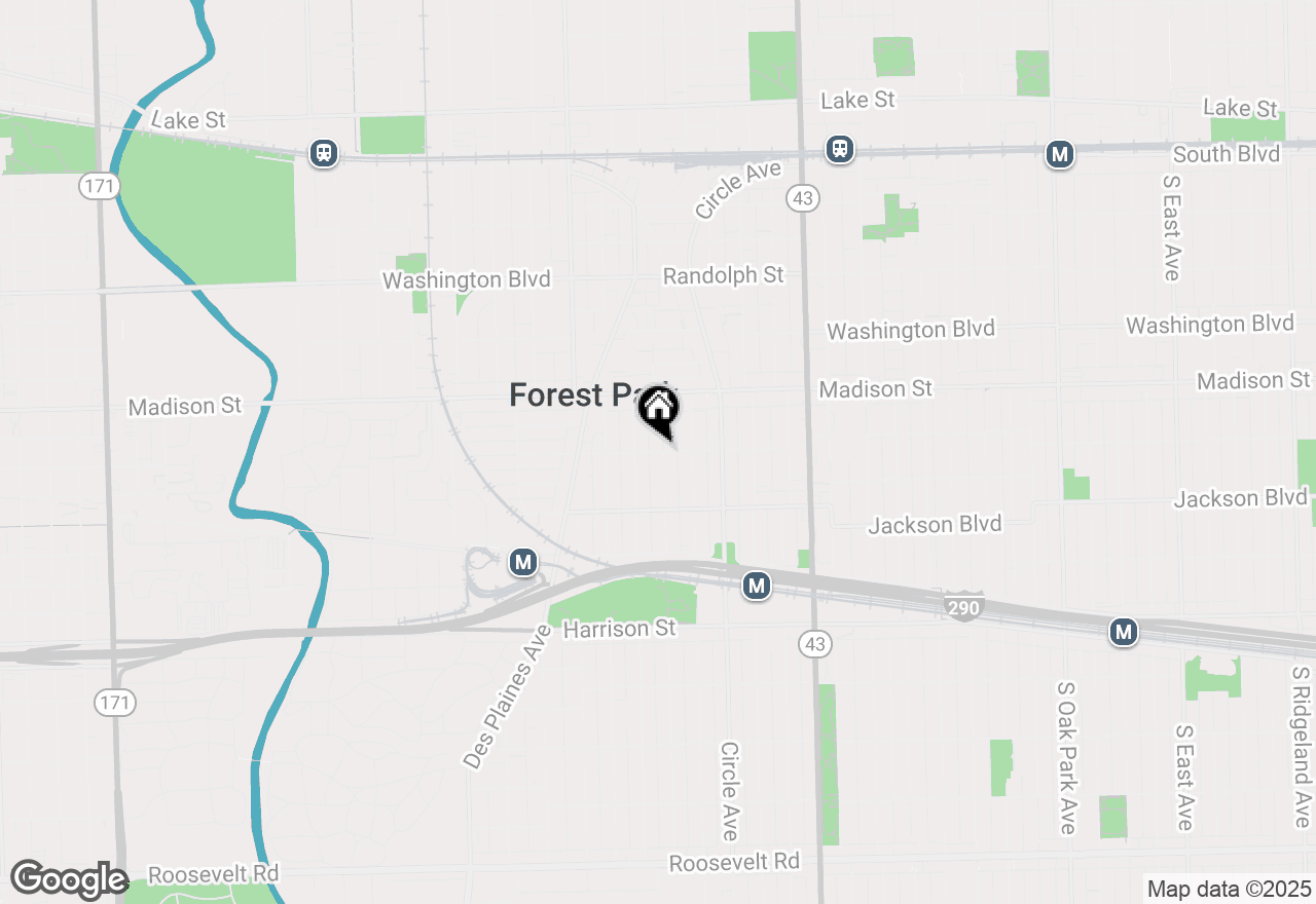 Map of 447 Thomas Avenue #2, Forest Park, IL 60130