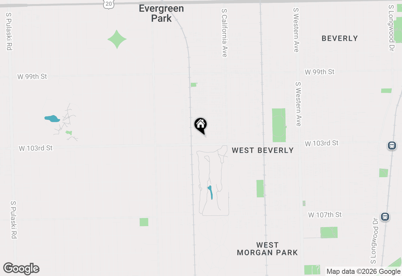 Map of 2929 W 102nd Place, Chicago, IL 60655