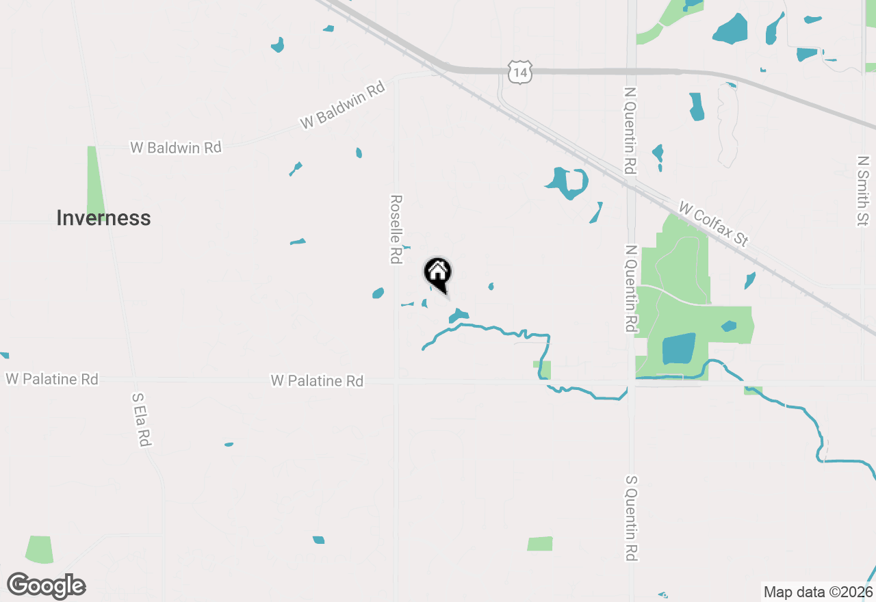 Map of 119 Craigie Lane, Inverness, IL 60067