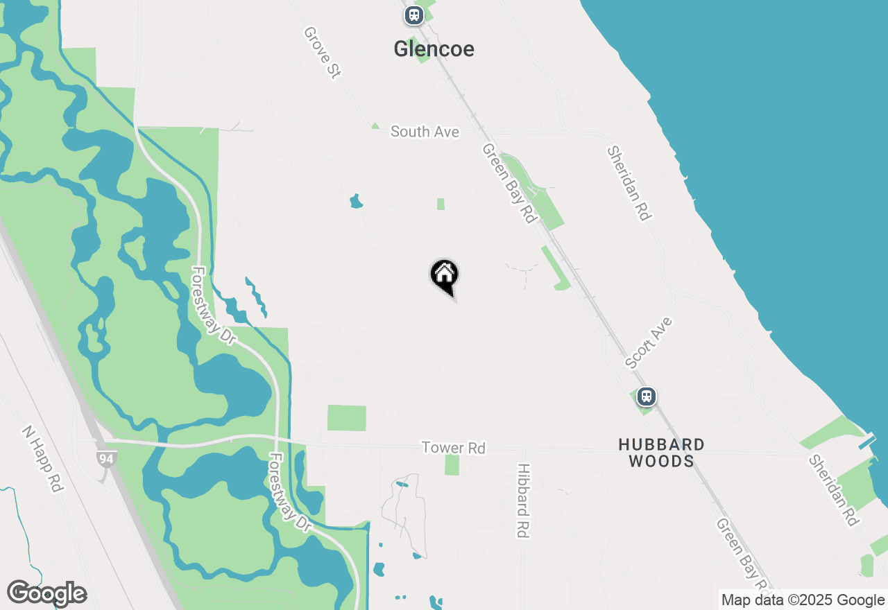 Map of 290 Vernon Avenue, Glencoe, IL 60022