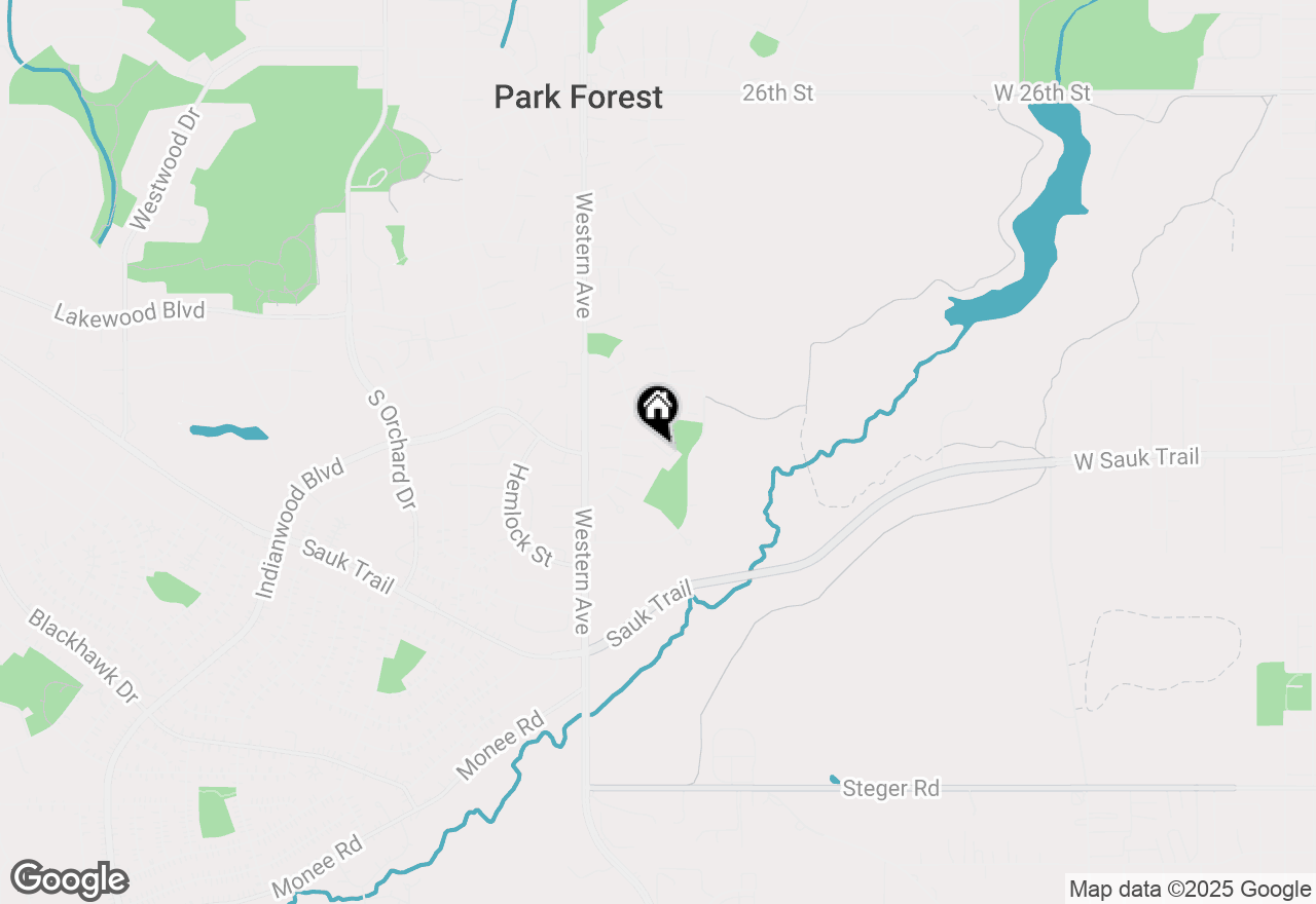 Map of 17 Michael Road, Park Forest, IL 60466