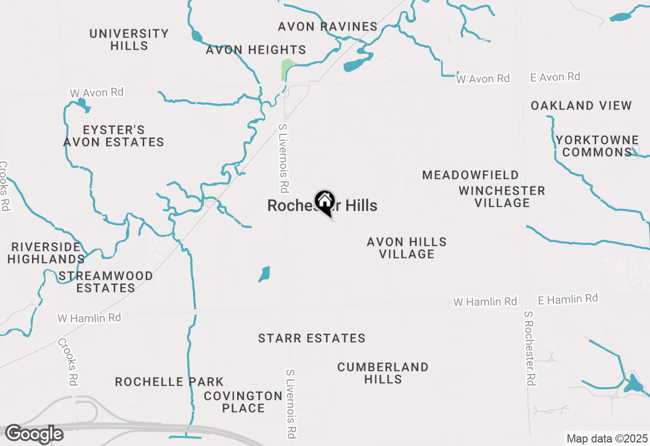 Map of 890 Darwin Place Court, Rochester Hills, MI 48307