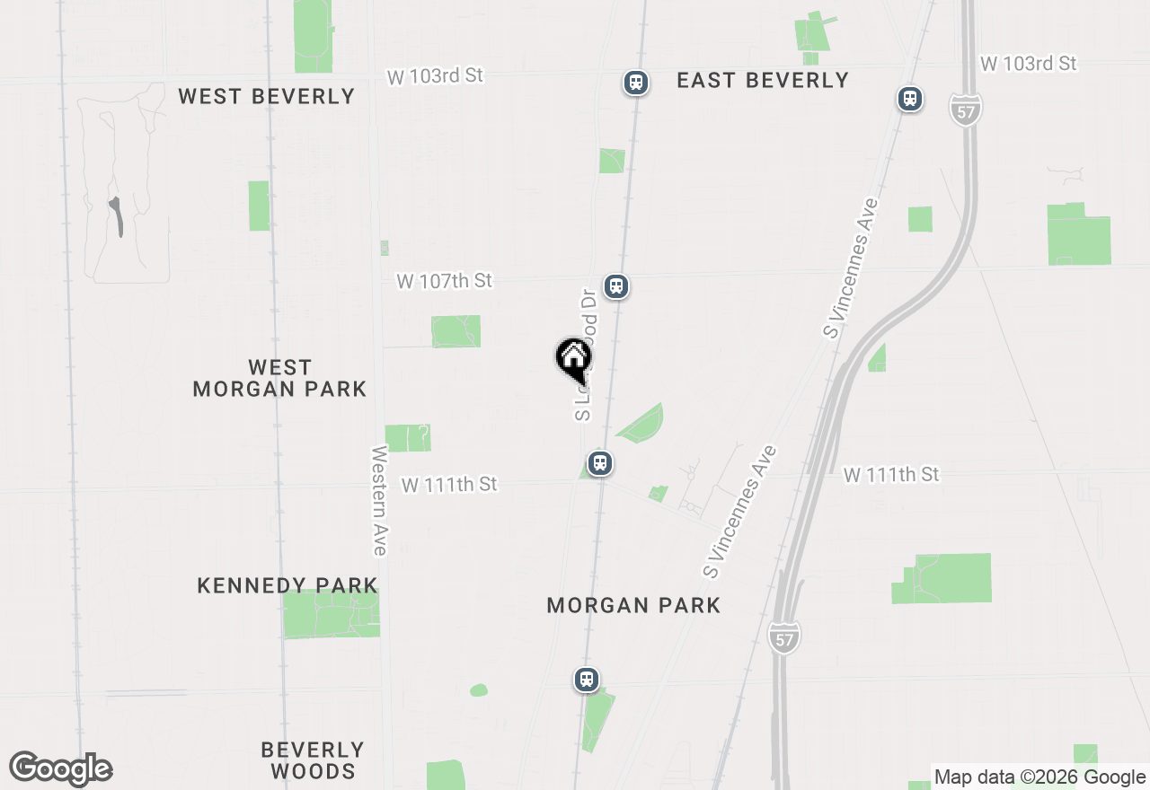 Map of 10912 S Longwood Drive, Chicago, IL 60643