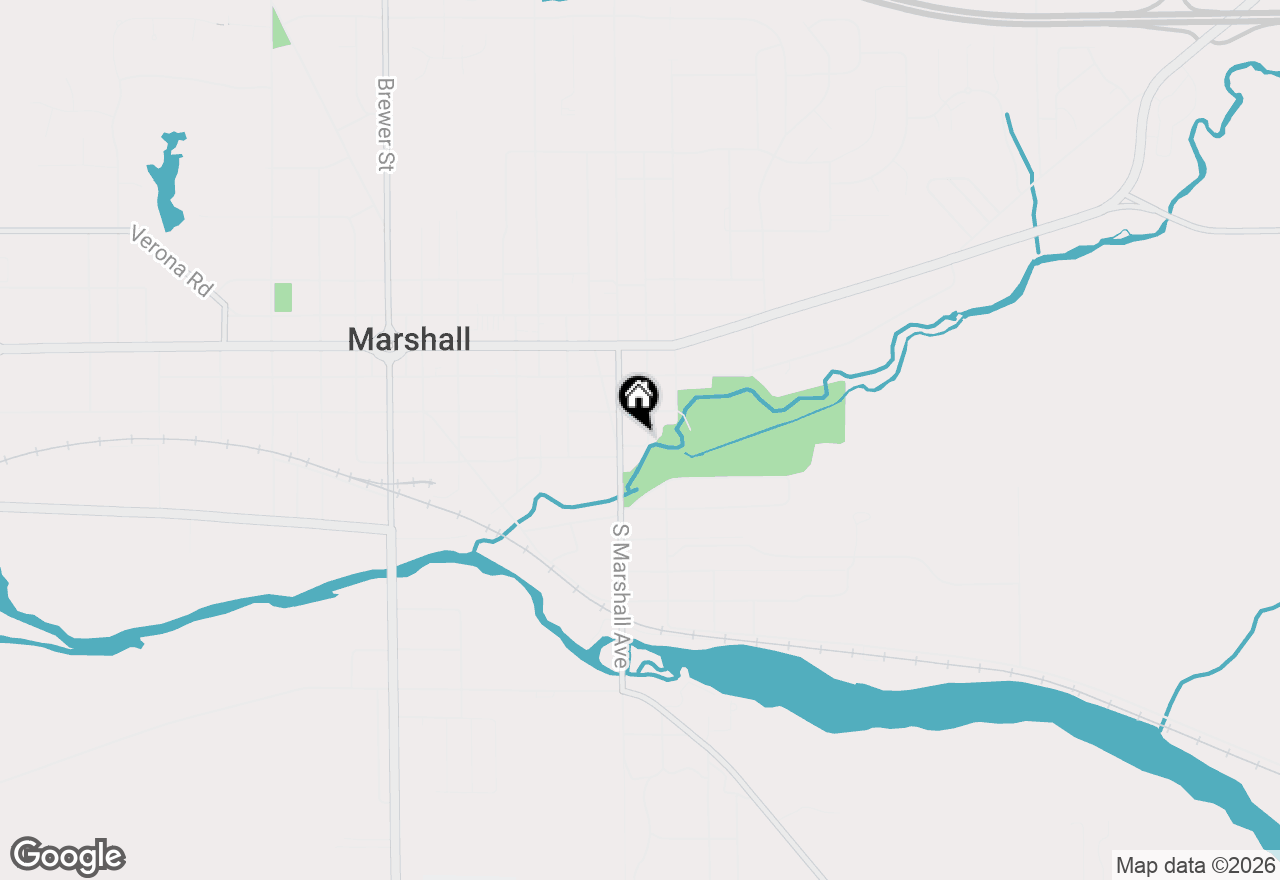 Map of 519 E Spruce Street, Marshall, MI 49068