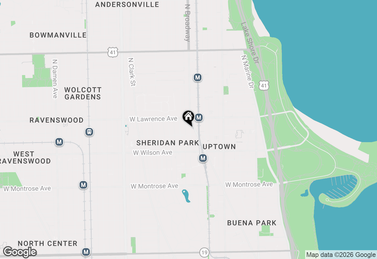 Map of 4716 N Racine Avenue #2E, Chicago, IL 60640