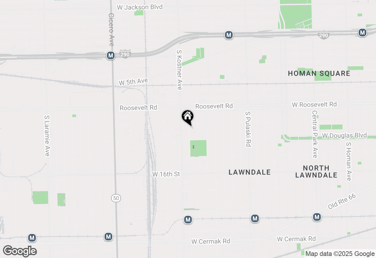 Map of 1318 S Kolin Avenue, Chicago, IL 60623