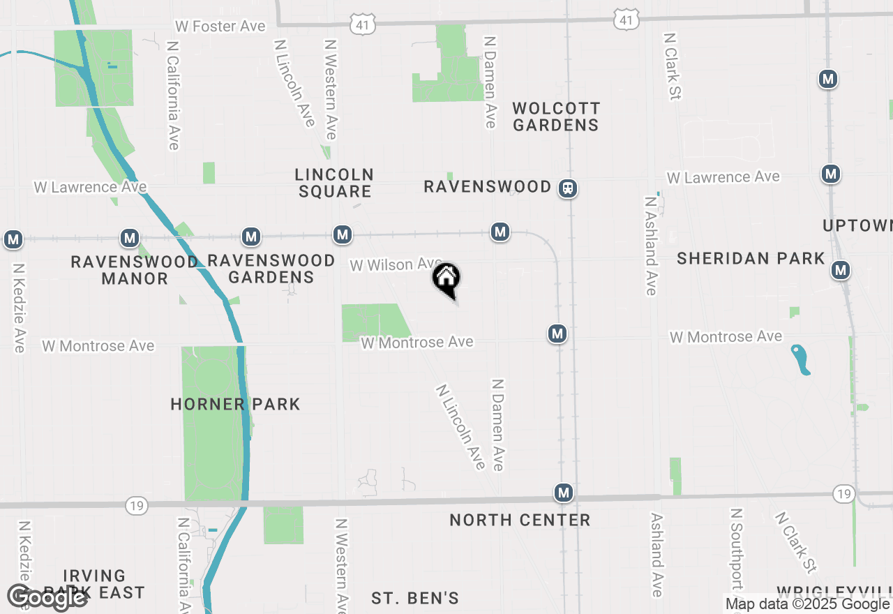 Map of 4451 N Hamilton Avenue #3, Chicago, IL 60625