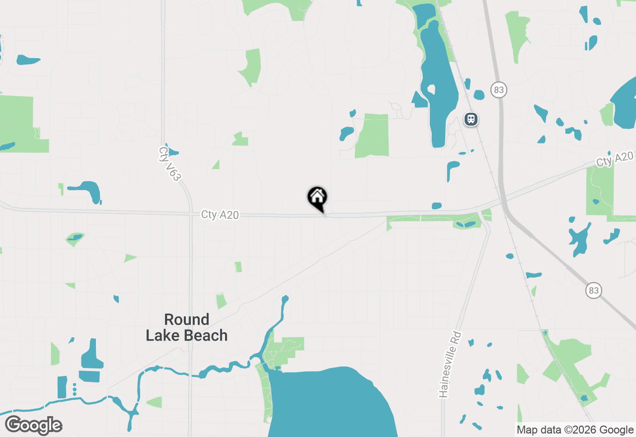 Map of 1631 N Oak Avenue, Round Lake Beach, IL 60073