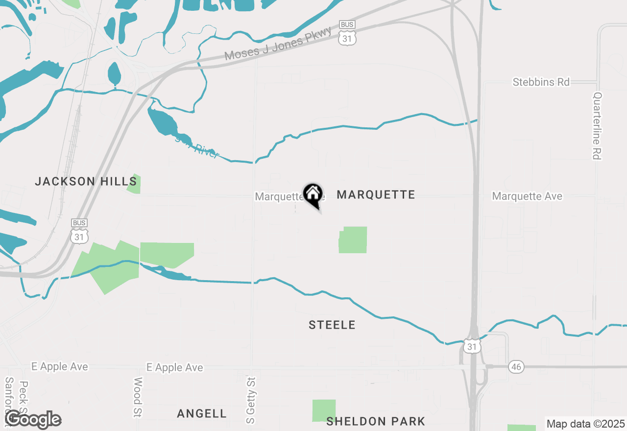 Map of 1003 Ducey Avenue, Muskegon, MI 49442