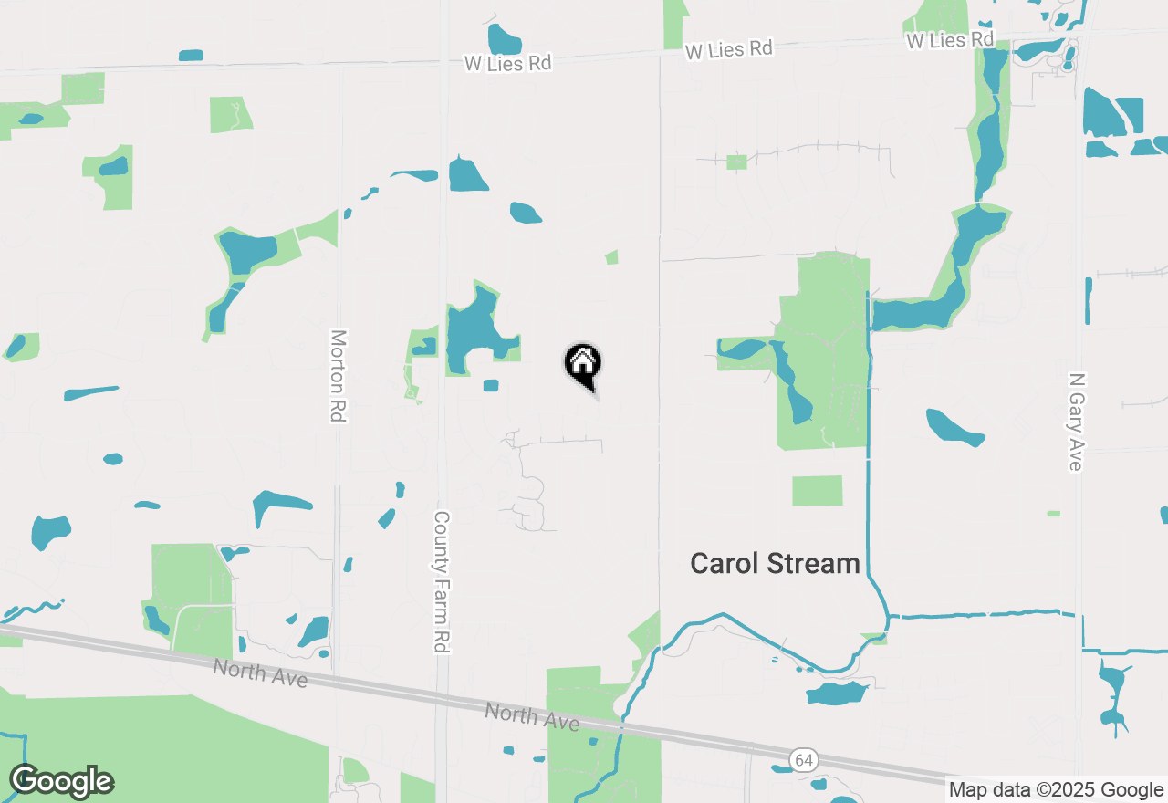 Map of 605 Nez Perce Court, Carol Stream, IL 60188