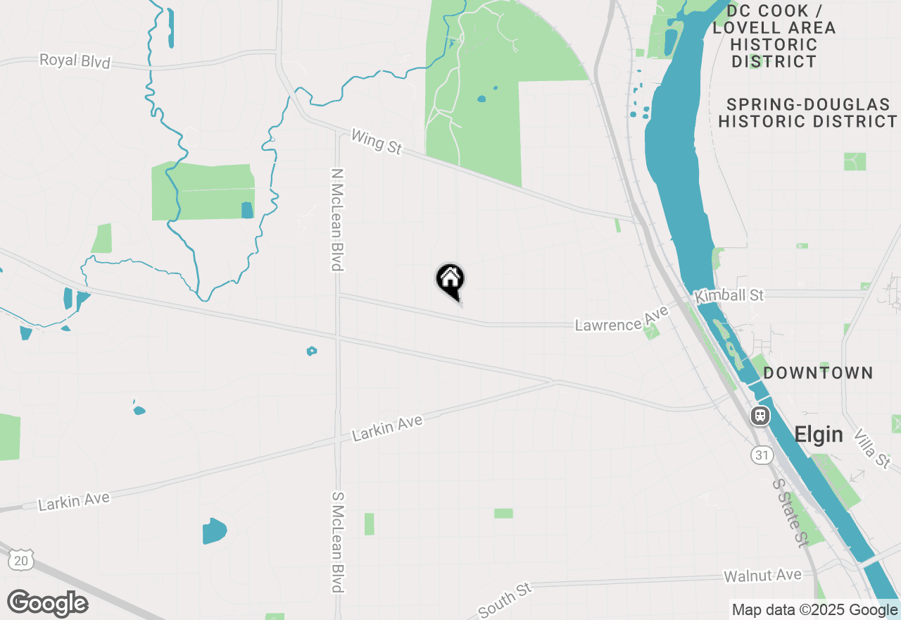 Map of 306 Wing Park Boulevard, Elgin, IL 60123