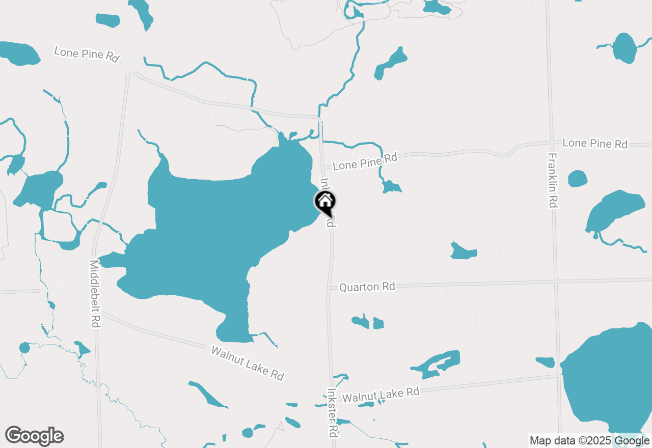 Map of 5280 Inkster Road, Bloomfield Hills, MI 48302
