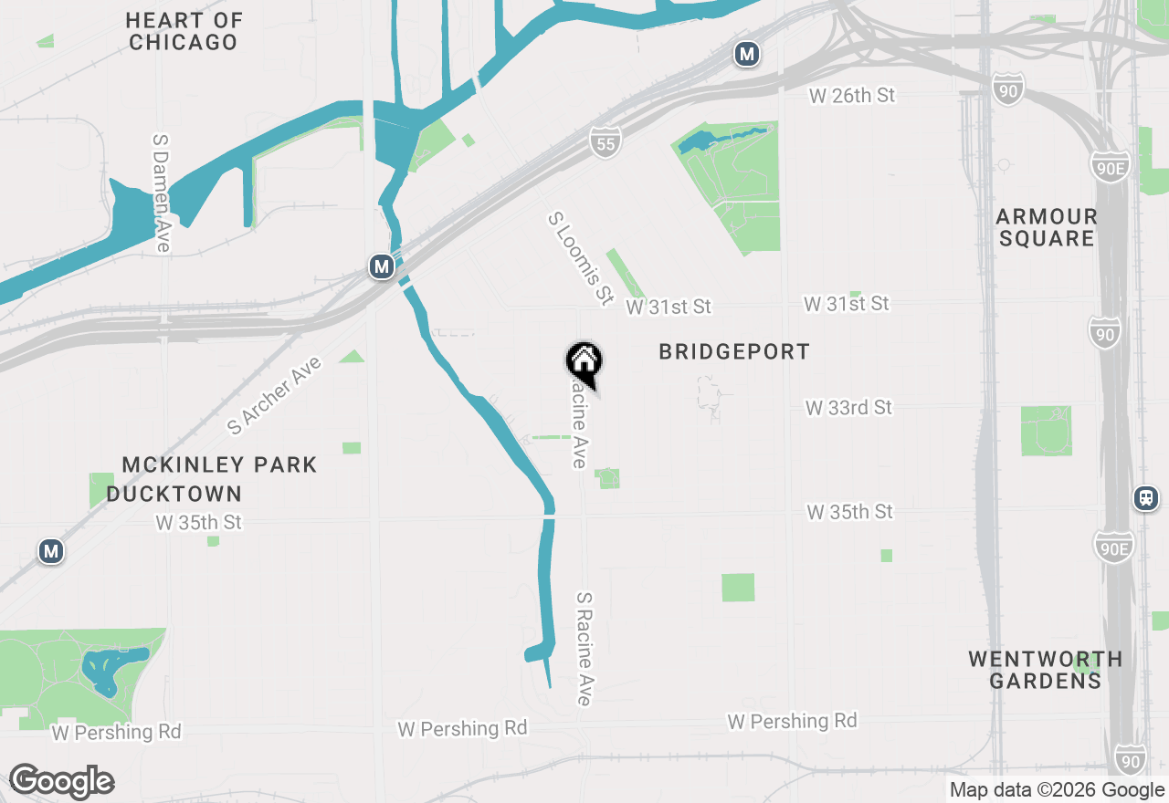 Map of 3249 S Racine Avenue, Chicago, IL 60608