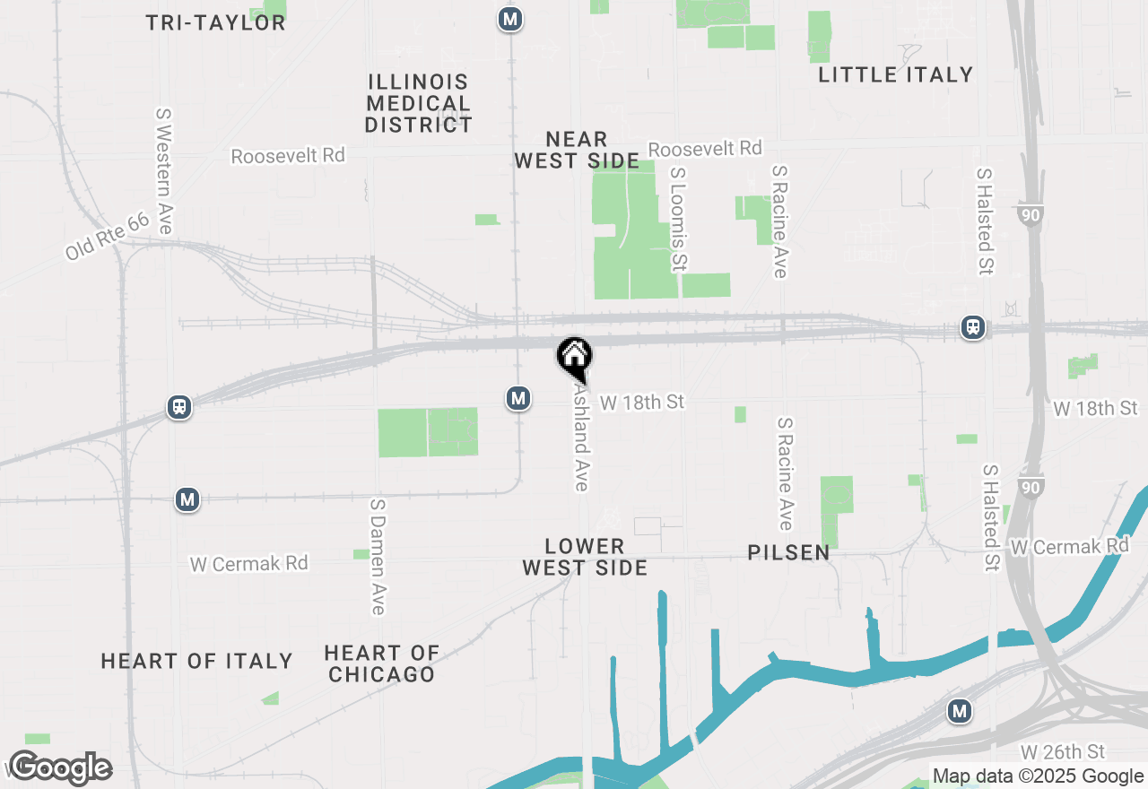 Map of 1718 S Ashland Avenue #3, Chicago, IL 60608