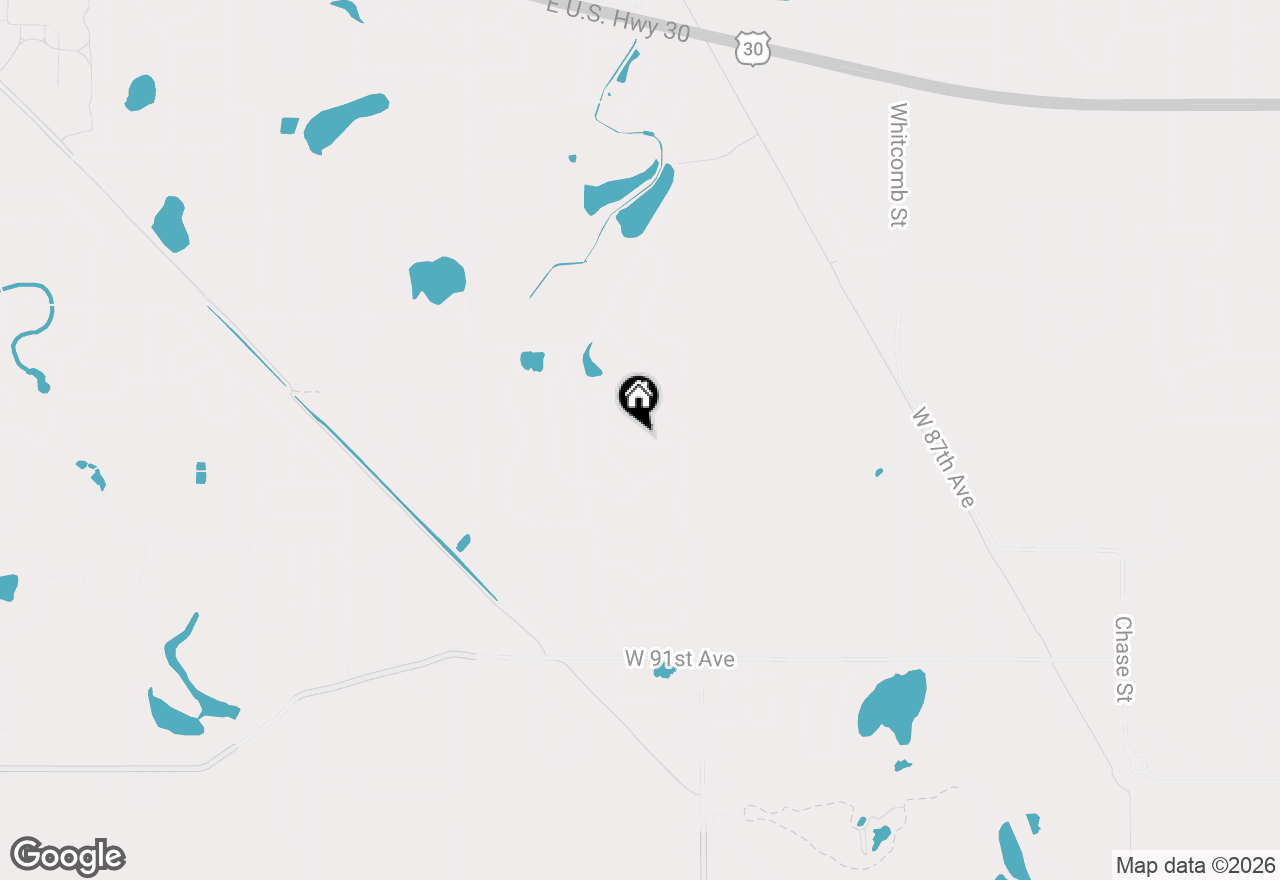 Map of 5038 W 87th Place, Crown Point, IN 46307